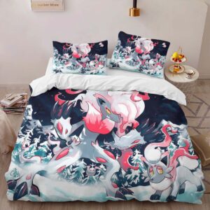 Alternative view of Housse De Couette Zorua et Zoroark de Hisui Pokémon 6 Parure de lit Ensemble De Literie