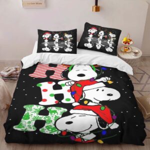 Alternative view of Housse De Couette Snoopy Ho Ho Ho Parure de lit Ensemble De Literie