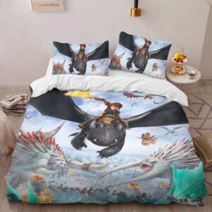 Alternative view of Housse De Couette Dragons Tous les personnages Parure de lit Ensemble De Literie