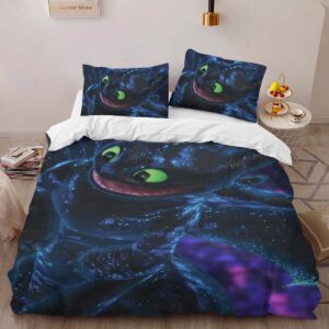 Alternative view of Housse De Couette Dragons Krokmou Parure de lit Ensemble De Literie