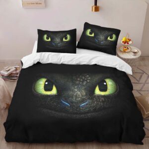 Alternative view of Housse De Couette Dragons Krokmou 2 Parure de lit Ensemble De Literie