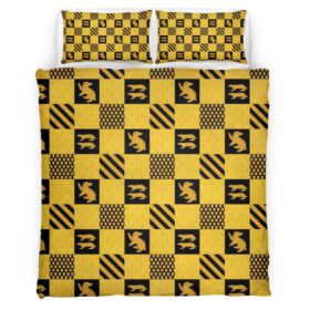 Housse De Couette Poufsouffle Harry Potter 2 Parure de lit Ensemble De Literie