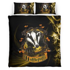 Housse De Couette Poufsouffle Harry Potter 4 Parure de lit Ensemble De Literie