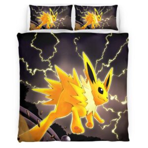Housse De Couette Voltali Pokémon 2 Parure de lit Ensemble De Literie