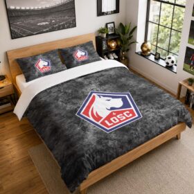Housse De Couette LOSC Lille 02 Parure de lit Ensemble De Literie – LOSC Ligue 1