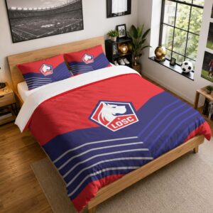 Housse De Couette LOSC Lille 11 Parure de lit Ensemble De Literie - LOSC Ligue 1