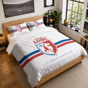 Housse De Couette LOSC Lille 20 Parure de lit Ensemble De Literie - LOSC Ligue 1