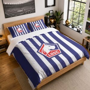 Housse De Couette LOSC Lille 24 Parure de lit Ensemble De Literie - LOSC Ligue 1