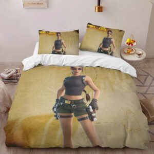 Alternative view of Housse De Couette Lara Croft Tomb Raider Fortnite Parure de lit Ensemble De Literie