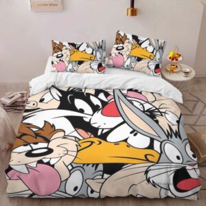 Alternative view of Housse De Couette Looney Tunes Tous les personnages 01 Parure de lit Ensemble De Literie
