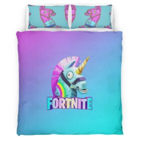 Housse De Couette Lama de Butin Fortnite 4 Parure de lit Ensemble De Literie