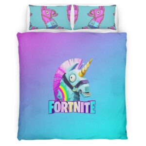 Housse De Couette Lama de Butin Fortnite 4 Parure de lit Ensemble De Literie