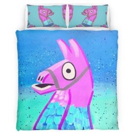 Housse De Couette Lama de Butin Fortnite 5 Parure de lit Ensemble De Literie