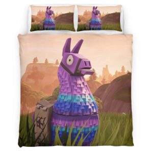 Housse De Couette Lama de Butin Fortnite Battle Royale Parure de lit Ensemble De Literie
