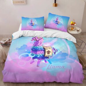 Alternative view of Housse De Couette Lama de Butin Fortnite Secret Parure de lit Ensemble De Literie