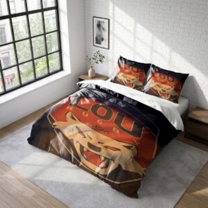 Housse De Couette Lou Lyon Olympique Universitaire Rugby Club Parure de lit Ensemble De Literie Rugby - Model 02