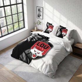 Housse De Couette Lou Lyon Olympique Universitaire Rugby Club Parure de lit Ensemble De Literie Rugby – Model 09