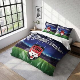 Housse De Couette Lou Lyon Olympique Universitaire Rugby Club Parure de lit Ensemble De Literie Rugby – Model 13