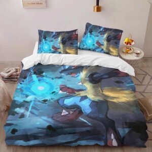 Alternative view of Housse De Couette Lucario Pokémon 2 Parure de lit Ensemble De Literie
