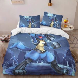 Alternative view of Housse De Couette Lucario Pokémon 3 Parure de lit Ensemble De Literie