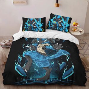 Alternative view of Housse De Couette Lucario Pokémon 5 Parure de lit Ensemble De Literie