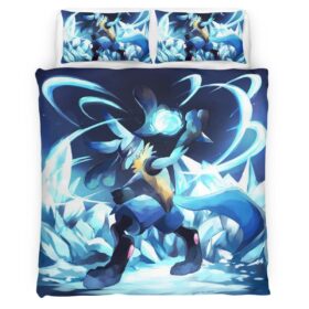 Housse De Couette Lucario Pokémon 8 Parure de lit Ensemble De Literie