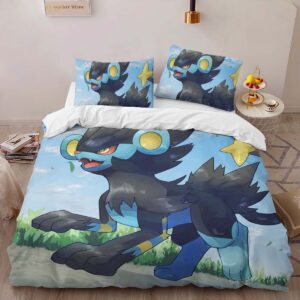Alternative view of Housse De Couette Luxray Pokémon 3 Parure de lit Ensemble De Literie