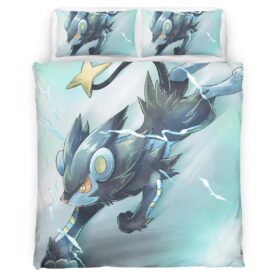 Housse De Couette Luxray Pokémon 4 Parure de lit Ensemble De Literie
