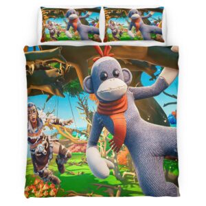 Housse De Couette Mystical Forest Deathrun Monk Fortnite Parure de lit Ensemble De Literie