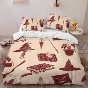 Alternative view of Housse De Couette Objets Magiques Harry Potter – Choixpeau, Lettre de Poudlard Parure de lit Ensemble De Literie