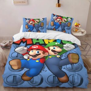 Alternative view of Housse De Couette Mario et Luigi Super Mario 2 Parure de lit Ensemble De Literie
