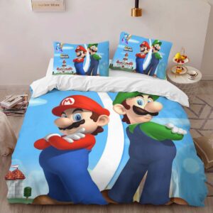 Alternative view of Housse De Couette Mario et Luigi Super Mario 3 Parure de lit Ensemble De Literie