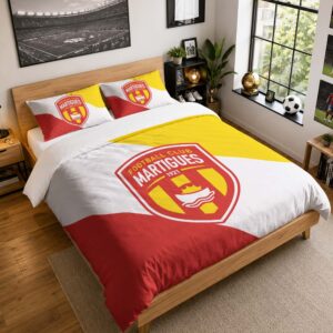 Housse De Couette FC Martigues 06 Parure de lit Ensemble De Literie - FCM Ligue 2