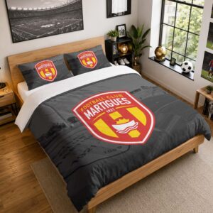 Housse De Couette FC Martigues 07 Parure de lit Ensemble De Literie - FCM Ligue 2