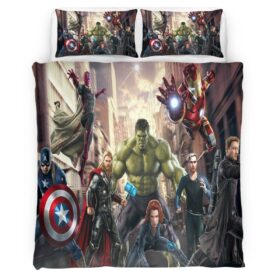 Housse De Couette Avengers Marvel 1023 Parure de lit Ensemble De Literie