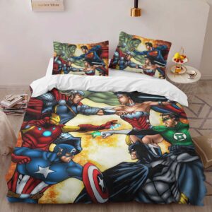 Alternative view of Housse De Couette Marvel et DC Comics Parure de lit Ensemble De Literie