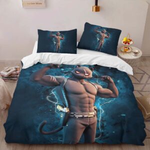 Alternative view of Housse De Couette Meowscles Fortnite Parure de lit Ensemble De Literie