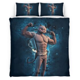 Housse De Couette Meowscles Fortnite Parure de lit Ensemble De Literie