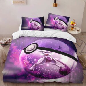 Alternative view of Housse De Couette Mewtwo Pokémon Psy et Poké Ball Parure de lit Ensemble De Literie