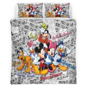 Housse De Couette Mickey Mouse – Friends Parure de lit Ensemble De Literie