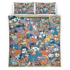 Housse De Couette Mickey Mouse et ses amis 12 Parure de lit Ensemble De Literie