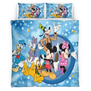 Housse De Couette Mickey Mouse et ses amis 8 Parure de lit Ensemble De Literie