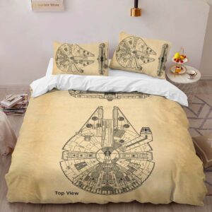 Alternative view of Housse De Couette Faucon Millenium Star Wars – Blueprint Parure de lit Ensemble De Literie