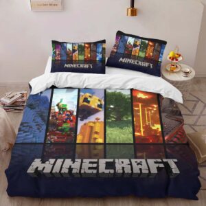 Alternative view of Housse De Couette Minecraft Biomes Parure de lit Ensemble De Literie