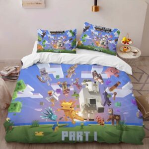 Alternative view of Housse De Couette Minecraft Grottes et Falaises – Partie 1 Parure de lit Ensemble De Literie