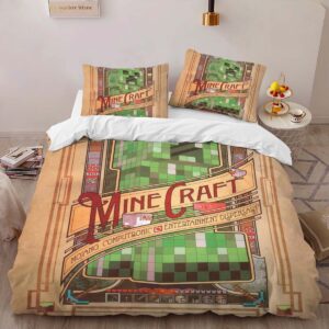 Alternative view of Housse De Couette Minecraft Creeper et Personnages Parure de lit Ensemble De Literie
