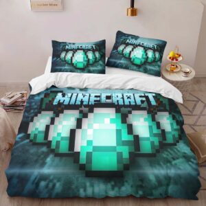 Alternative view of Housse De Couette Minecraft Œuf d’Apparition Parure de lit Ensemble De Literie