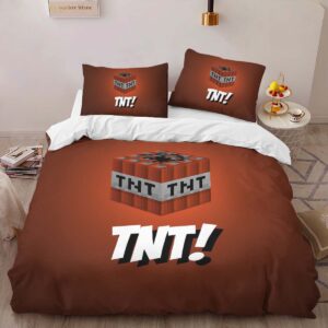 Alternative view of Housse De Couette Minecraft TNT Parure de lit Ensemble De Literie