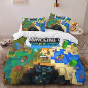 Alternative view of Housse De Couette Minecraft The Wild Update Parure de lit Ensemble De Literie
