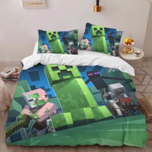 Alternative view of Housse De Couette Minecraft Méchants – Creeper, Araignée, Enderman Parure de lit Ensemble De Literie